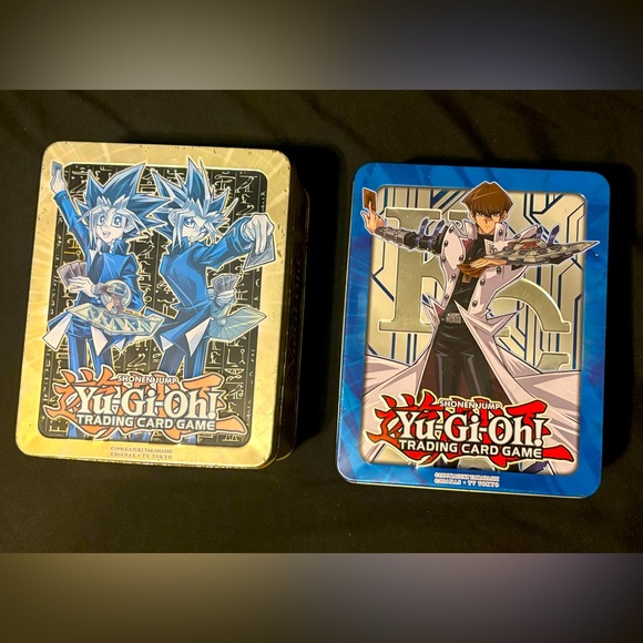 2 EMPTY YuGiOh! 2017 Mega Tin Yugi Moto + Yami Yugi & Kaiba KonamiYU-GI-OH! 2017 - Picture 1 of 12